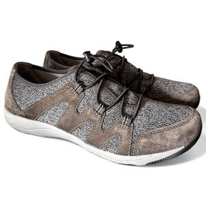 DANSKO Brown Holland Gray Suede Sneakers Walking Comfot Shoes Womens 39 Size 8.5